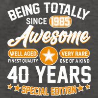 Being Totally Awesome Since 1985 40 Years Birthday Special Edition Vector Backpack