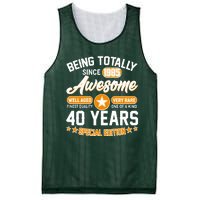 Being Totally Awesome Since 1985 40 Years Birthday Special Edition Mesh Reversible Basketball Jersey Tank