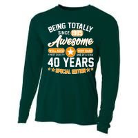 Being Totally Awesome Since 1985 40 Years Birthday Special Edition Cooling Performance Long Sleeve Crew