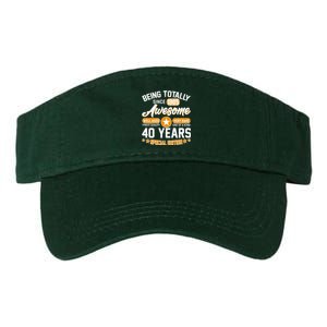 Being Totally Awesome Since 1985 40 Years Birthday Special Edition Valucap Bio-Washed Visor