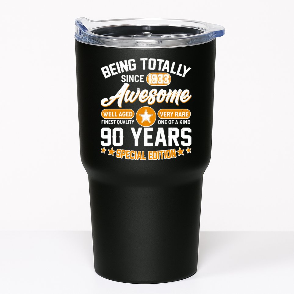 Being Totally Awesome Special Edition Since 1933 90 Years Birthday Tumbler
