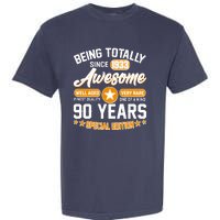 Being Totally Awesome Special Edition Since 1933 90 Years Birthday Garment-Dyed Heavyweight T-Shirt