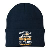 Being Totally Awesome Special Edition Since 1933 90 Years Birthday Knit Cap Winter Beanie