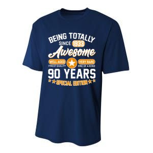 Being Totally Awesome Special Edition Since 1933 90 Years Birthday Performance Sprint T-Shirt