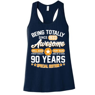 Being Totally Awesome Special Edition Since 1933 90 Years Birthday Womens Tank Top