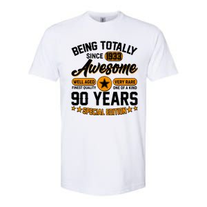 Being Totally Awesome Special Edition Since 1933 90 Years Birthday Softstyle CVC T-Shirt