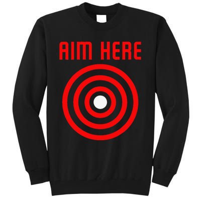 Bullseye Target Aim Here Tall Sweatshirt