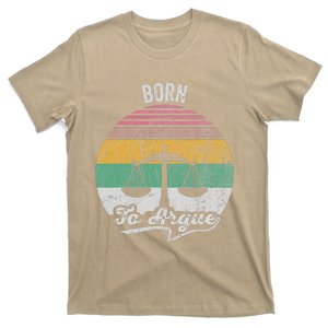 Born To Argue Retro Scales Symbol T-Shirt