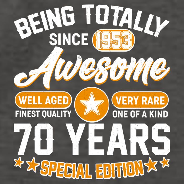 Being Totally Awesome Special Edition Since 1953 70 Years Birthday Vector Backpack
