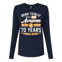 Being Totally Awesome Special Edition Since 1953 70 Years Birthday Womens Cotton Relaxed Long Sleeve T-Shirt