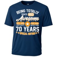Being Totally Awesome Special Edition Since 1953 70 Years Birthday Cooling Performance Crew T-Shirt
