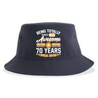 Being Totally Awesome Special Edition Since 1953 70 Years Birthday Sustainable Bucket Hat