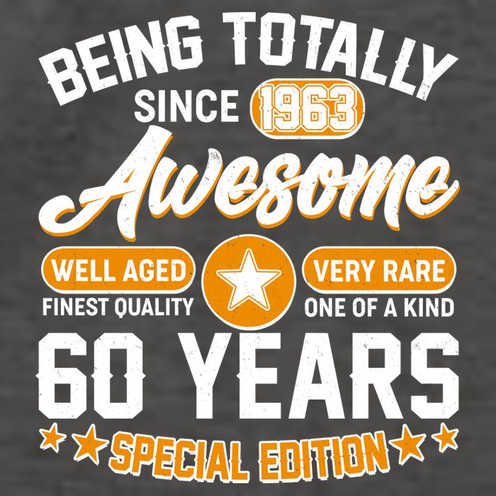 Being Totally Awesome Special Edition Since 1963 60 Years Birthday Vector Backpack