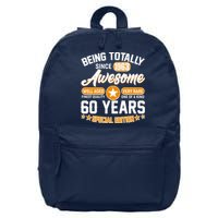 Being Totally Awesome Special Edition Since 1963 60 Years Birthday 16 in Basic Backpack