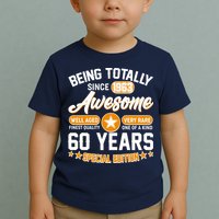 Being Totally Awesome Special Edition Since 1963 60 Years Birthday Toddler T-Shirt