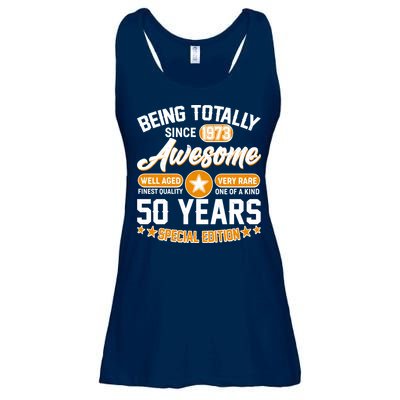 Being Totally Awesome Special Edition Since 1973 50 Years Birthday Ladies Essential Flowy Tank