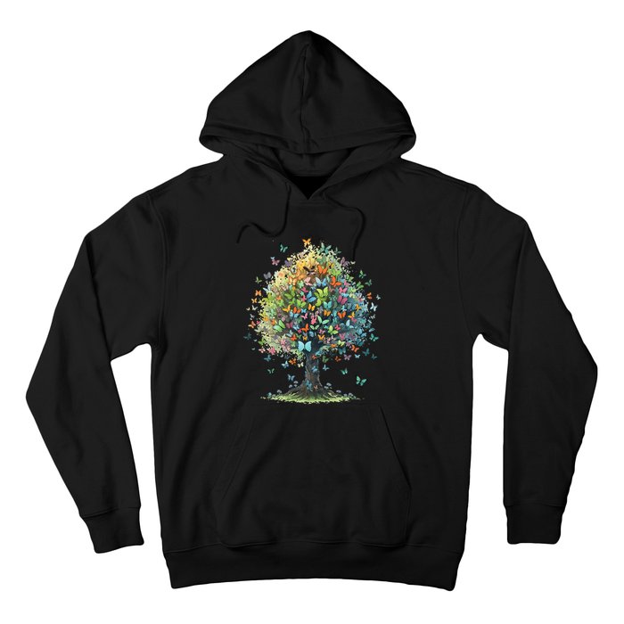 Butterfly Tree Aesthetics Butterflies Beautiful Aesthetics Hoodie