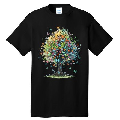 Butterfly Tree Aesthetics Butterflies Beautiful Aesthetics Tall T-Shirt