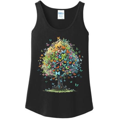 Butterfly Tree Aesthetics Butterflies Beautiful Aesthetics Ladies Essential Tank