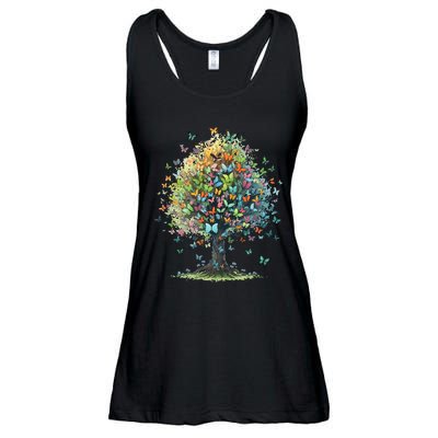 Butterfly Tree Aesthetics Butterflies Beautiful Aesthetics Ladies Essential Flowy Tank