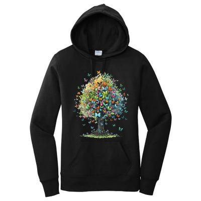 Butterfly Tree Aesthetics Butterflies Beautiful Aesthetics Women's Pullover Hoodie