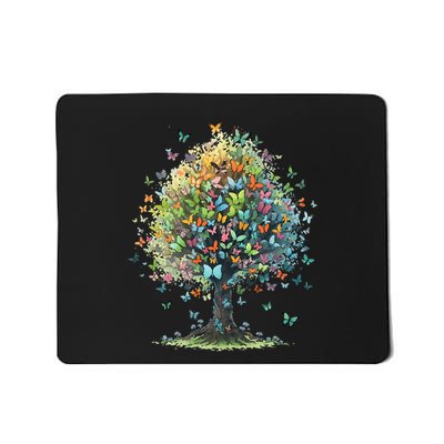Butterfly Tree Aesthetics Butterflies Beautiful Aesthetics Mousepad