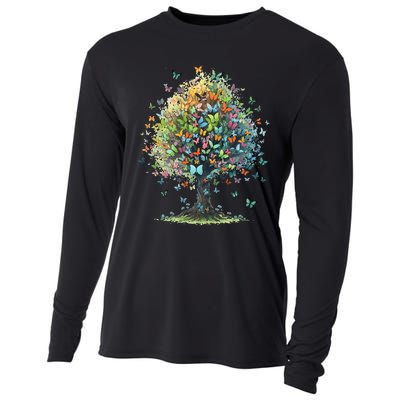 Butterfly Tree Aesthetics Butterflies Beautiful Aesthetics Cooling Performance Long Sleeve Crew