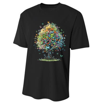 Butterfly Tree Aesthetics Butterflies Beautiful Aesthetics Performance Sprint T-Shirt