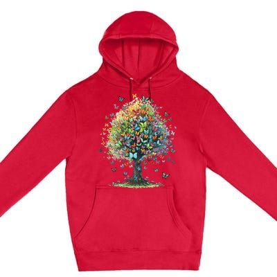 Butterfly Tree Aesthetics Butterflies Beautiful Aesthetics Premium Pullover Hoodie