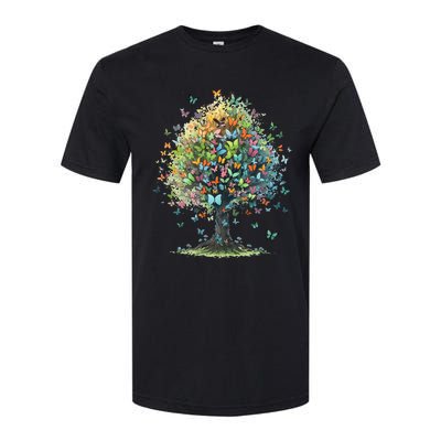 Butterfly Tree Aesthetics Butterflies Beautiful Aesthetics Softstyle CVC T-Shirt