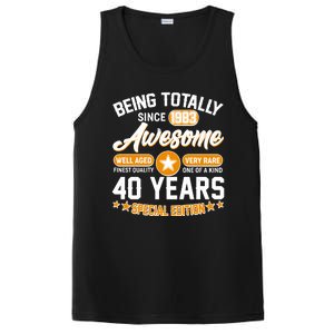 Being Totally Awesome Special Edition Since 1983 40 Years Birthday PosiCharge Competitor Tank