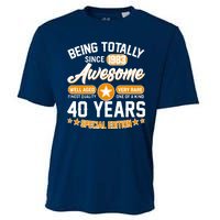 Being Totally Awesome Special Edition Since 1983 40 Years Birthday Cooling Performance Crew T-Shirt