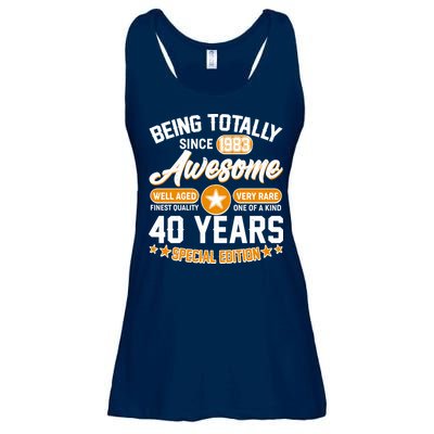 Being Totally Awesome Special Edition Since 1983 40 Years Birthday Ladies Essential Flowy Tank