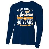 Being Totally Awesome Special Edition Since 1983 40 Years Birthday Cooling Performance Long Sleeve Crew