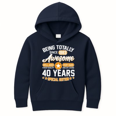 Being Totally Awesome Special Edition Since 1983 40 Years Birthday Kids Hoodie
