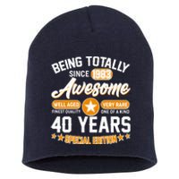 Being Totally Awesome Special Edition Since 1983 40 Years Birthday Short Acrylic Beanie