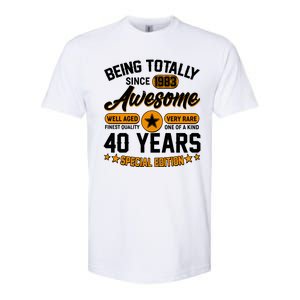 Being Totally Awesome Special Edition Since 1983 40 Years Birthday Softstyle CVC T-Shirt