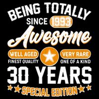 Being Totally Awesome Special Edition Since 1993 30 Years Birthday Impact Tech Backpack