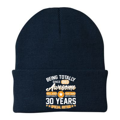 Being Totally Awesome Special Edition Since 1993 30 Years Birthday Knit Cap Winter Beanie