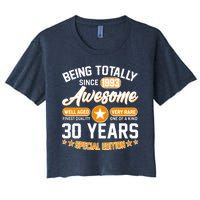 Being Totally Awesome Special Edition Since 1993 30 Years Birthday Women's Crop Top Tee