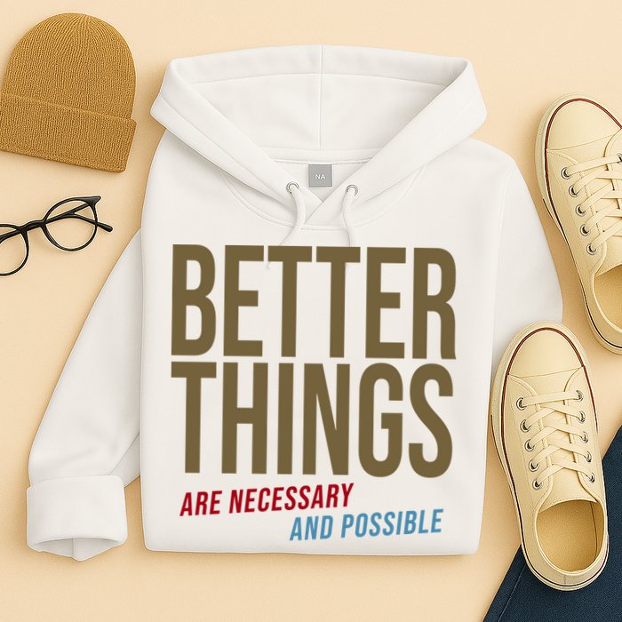 Better Things Are Necessary And Possible Motivational Quote Hoodie