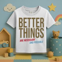 Better Things Are Necessary And Possible Motivational Quote Toddler T-Shirt
