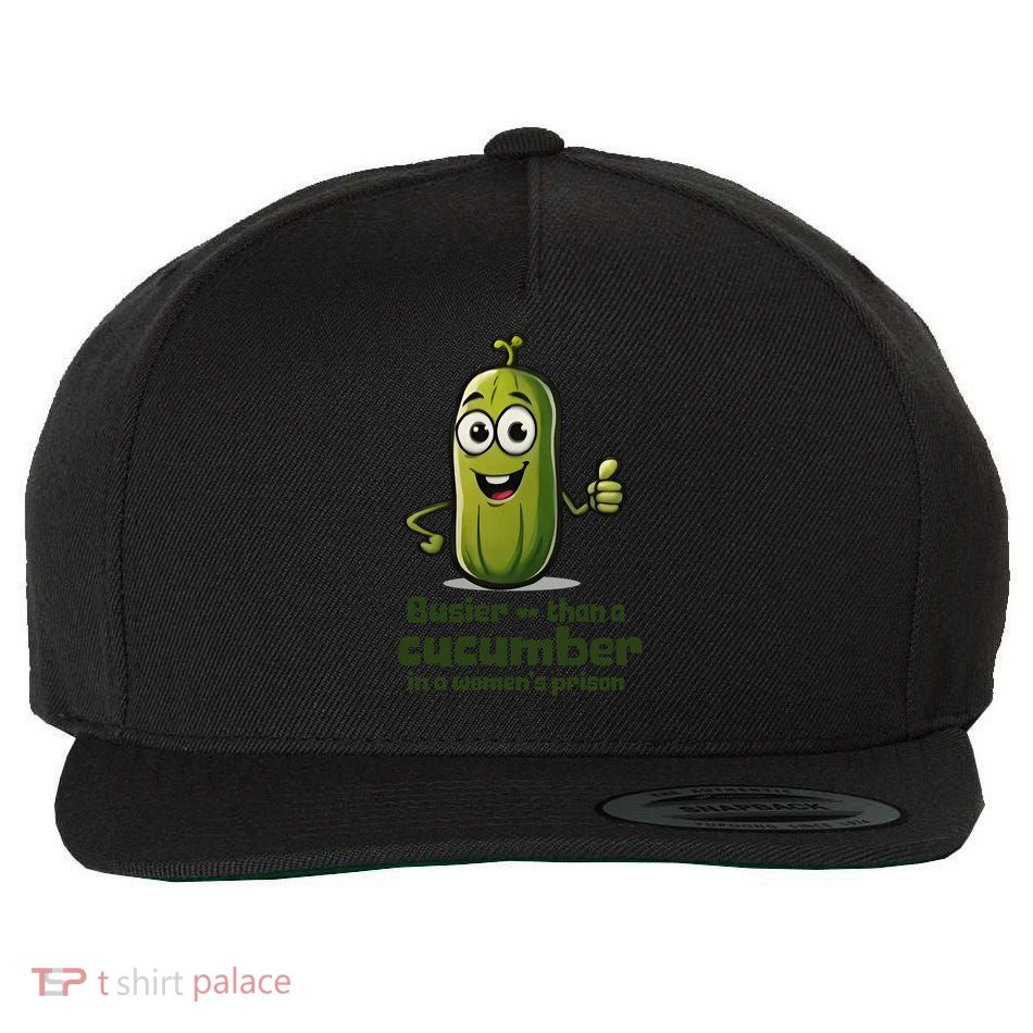 Busier Than A Cucumber In A Female Prison Wool Snapback Cap