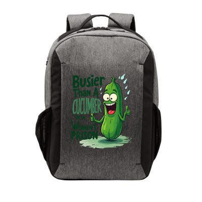 Busier Than A Cucumber In A Woman's Prison Vector Backpack