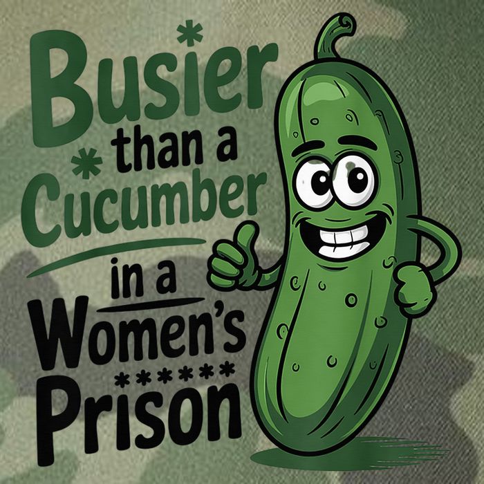 Busier Than A Cucumber In A Woman's Prison Legacy Tie Dye Trucker Hat