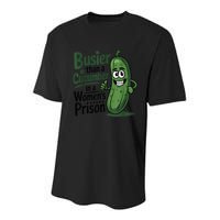 Busier Than A Cucumber In A Woman's Prison Youth Performance Sprint T-Shirt