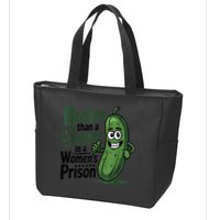 Busier Than A Cucumber In A Woman's Prison Zip Tote Bag