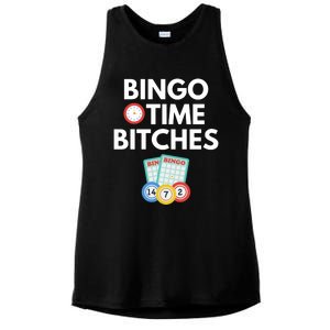 Bingo Time Bitches Funny Bingo Player Game Lover Gift Humor Ladies PosiCharge Tri-Blend Wicking Tank