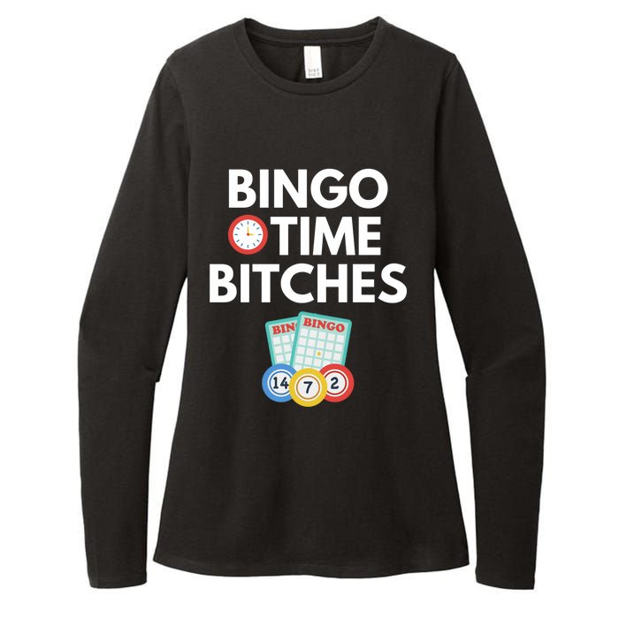 Bingo Time Bitches Funny Bingo Player Game Lover Gift Humor Womens CVC Long Sleeve Shirt