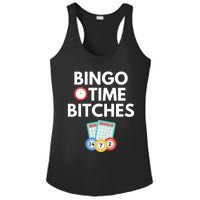 Bingo Time Bitches Funny Bingo Player Game Lover Gift Humor Ladies PosiCharge Competitor Racerback Tank